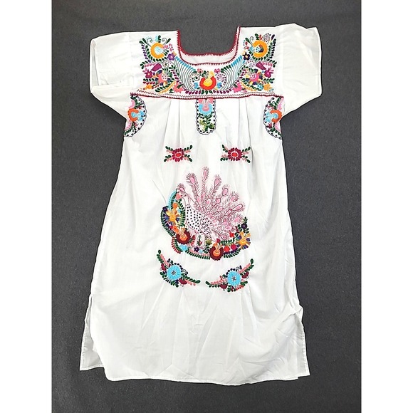 Handmade Dresses & Skirts - Handmade MuuMuu House Dress Hand Embroidered One size Leisure Lounging